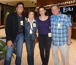 Ron Harman, Melanie Knupp, and Billy Galvin at the Ryman Auditorium on September 13, 2014